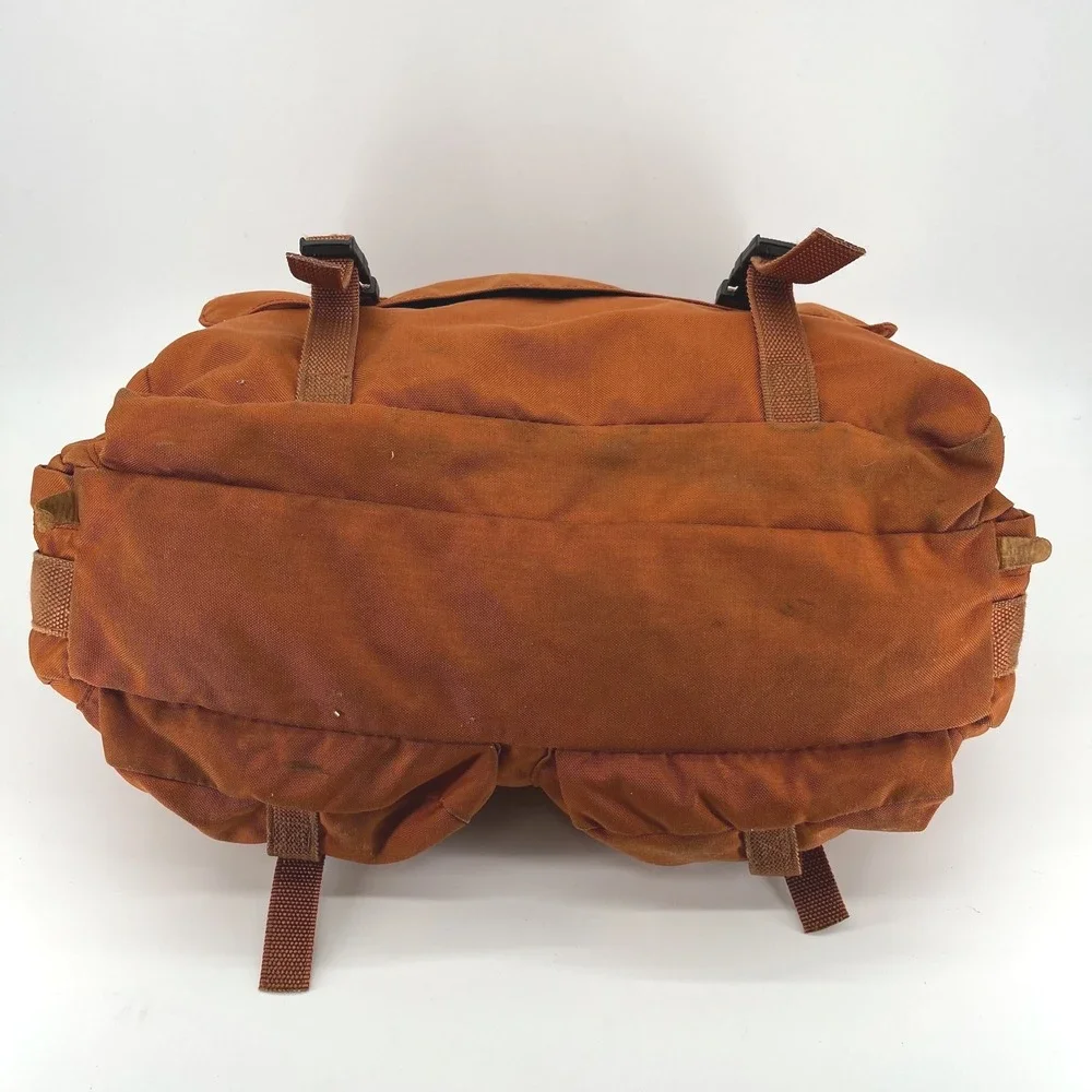 Vtg Whole Earth Provision Co Orange Canvas Field Bag Messenger Shoulder USA Made